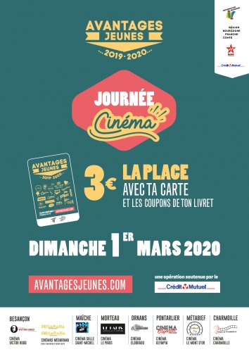 JOURNÉE CINÉMA CARTE AVANTAGES JEUNES