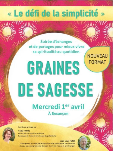 SOIREE GRAINES DE SAGESSE