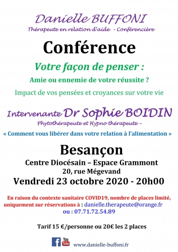 Conférence : Votre façon de penser