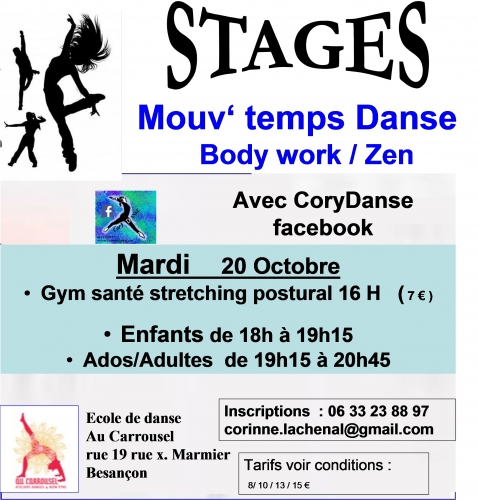 STAGES Mouv'Temps danse et gym santé 