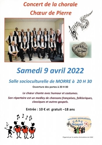 Concert de la chorale Cœur de Pierre 