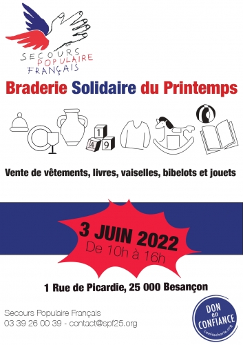 Braderie de printemps solidaire