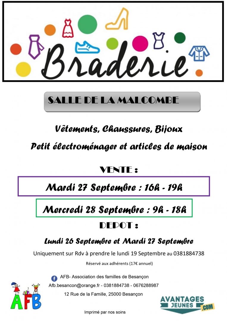 GRANDE BRADERIE de la rentrée
