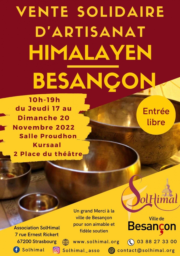 Vente solidaire d'artisanat Himalayen