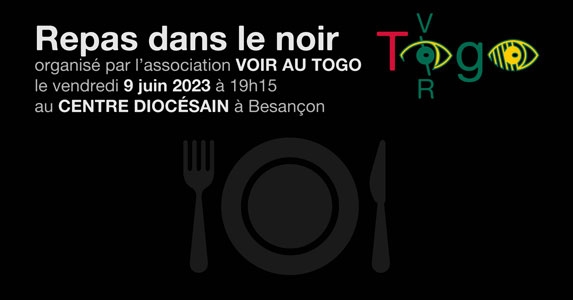 Repas dans le noir par Voir Au Togo le 9