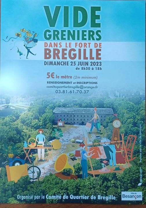 Vide greniers dans le fort de Bregille