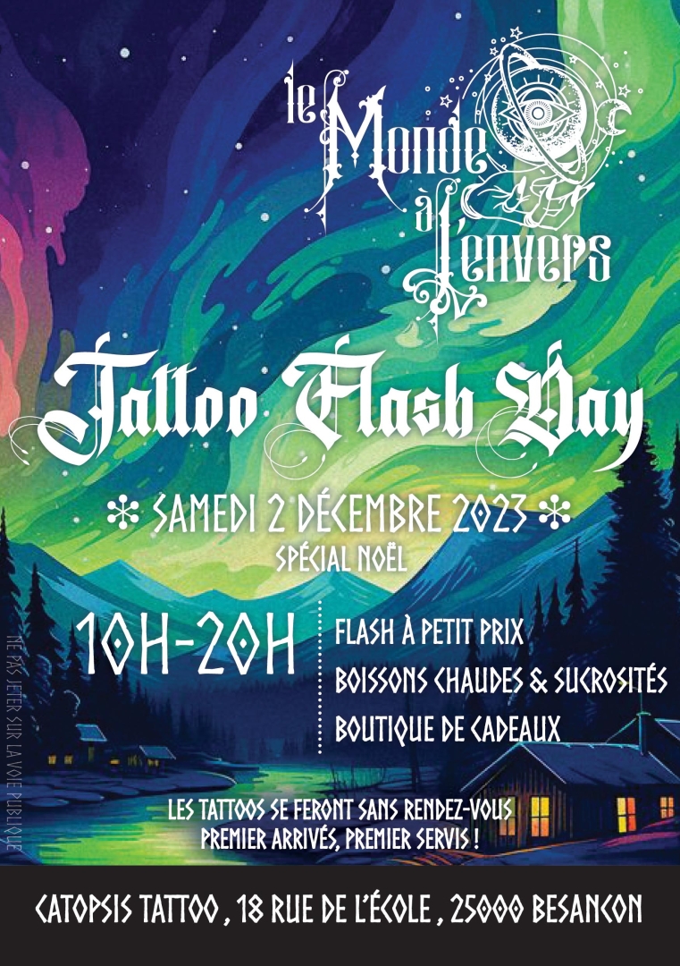 Tattoo Flash Day et boutique de noël