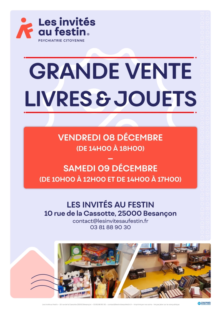 Grande vente de livres et jouets