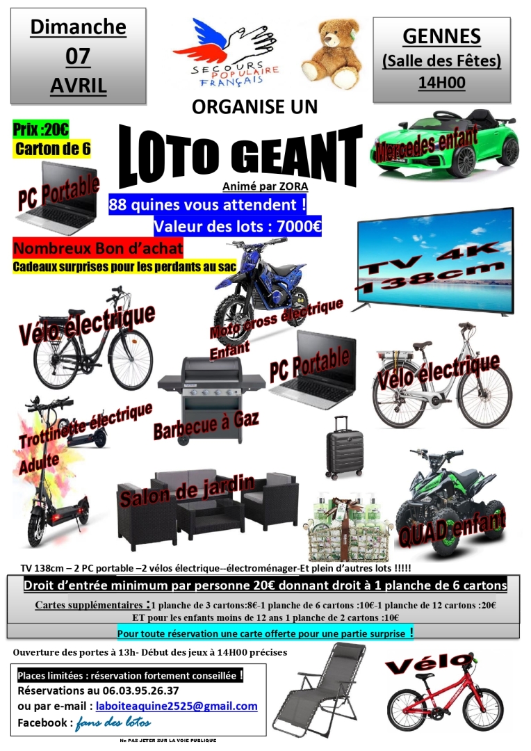 Loto du Secours Populaire