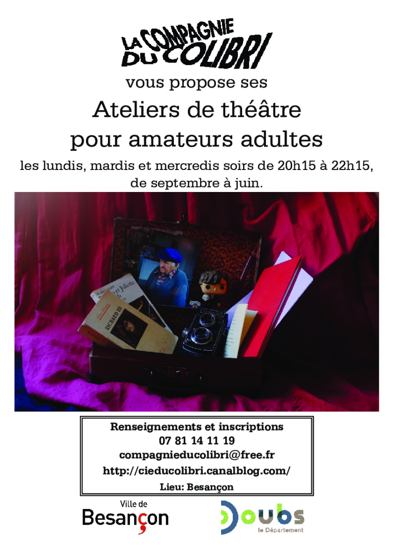 Ateliers théatre  pour adultes amateurs 