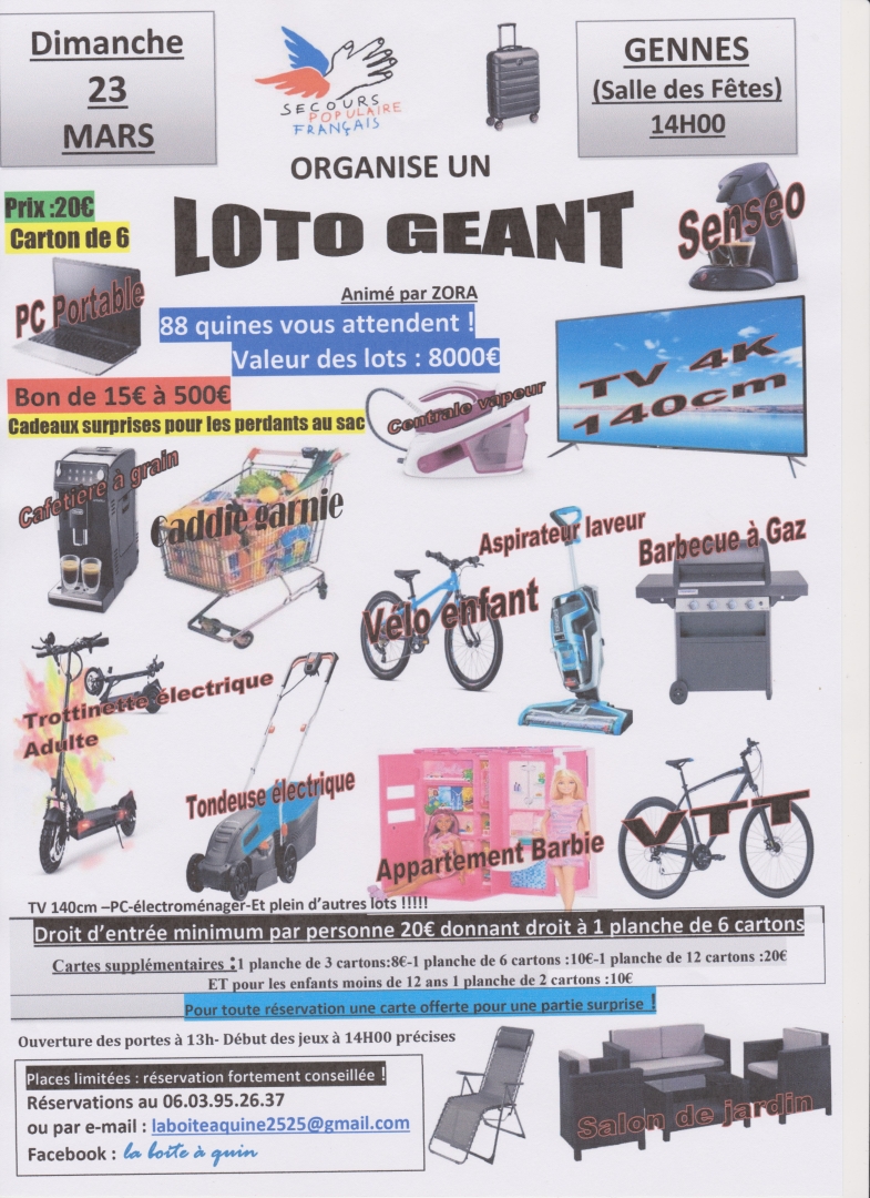 Loto Géant du Secours Populaire Français