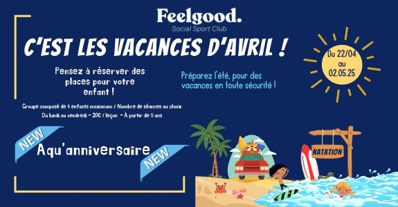 NATATION ENFANTS - VACANCES D’AVRIL 2025