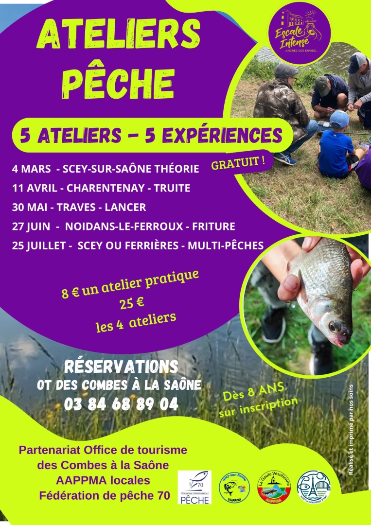 Ateliers d'initiation à la pêche