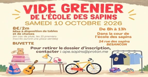Vide-grenier de l'école des sapins